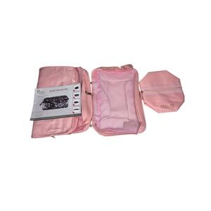 Periea Pink 4 Travel‎ Compression Cubes NWT Cosmetic/Travel Pouches